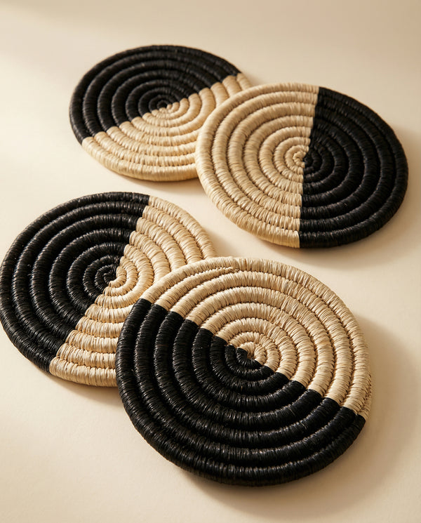 Raffia Coasters