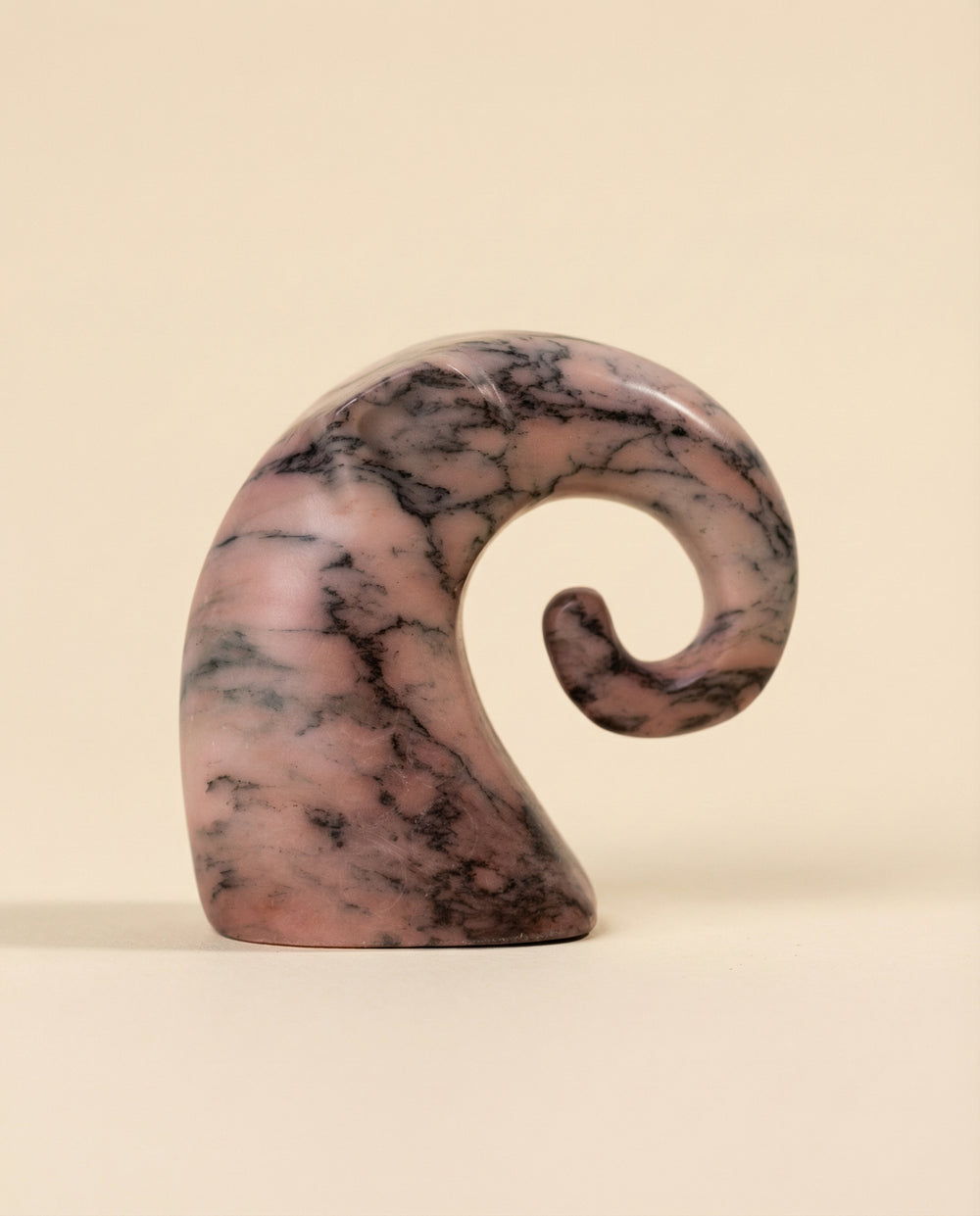 Remi Pink Marble Elephant Statue