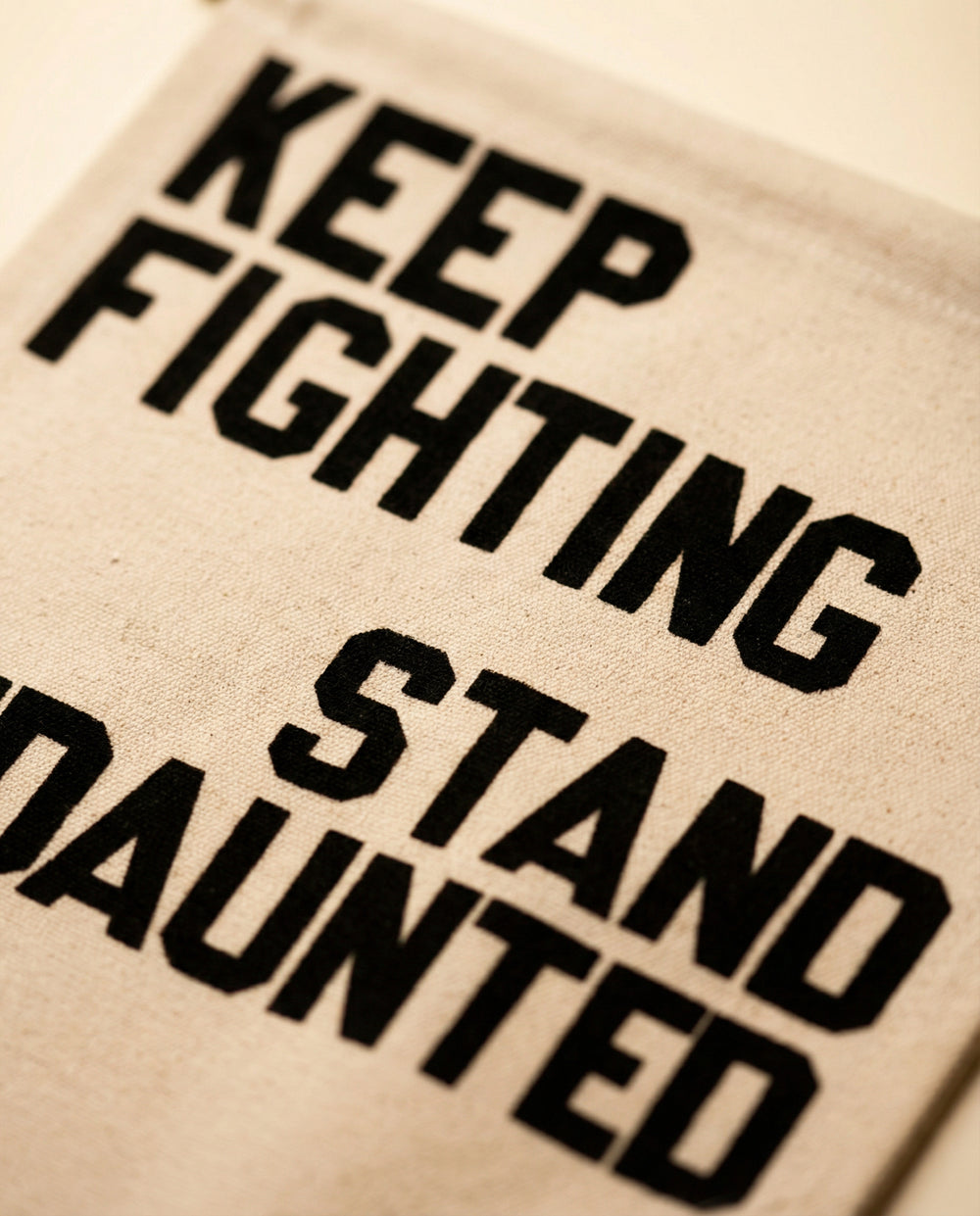 Stand Undaunted / Keep Fighting Custom Pennant