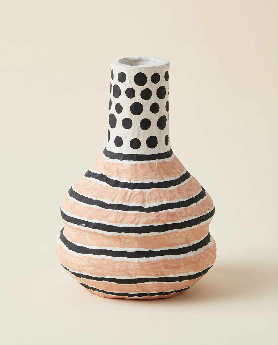 Fresco Cotton Mache Vase