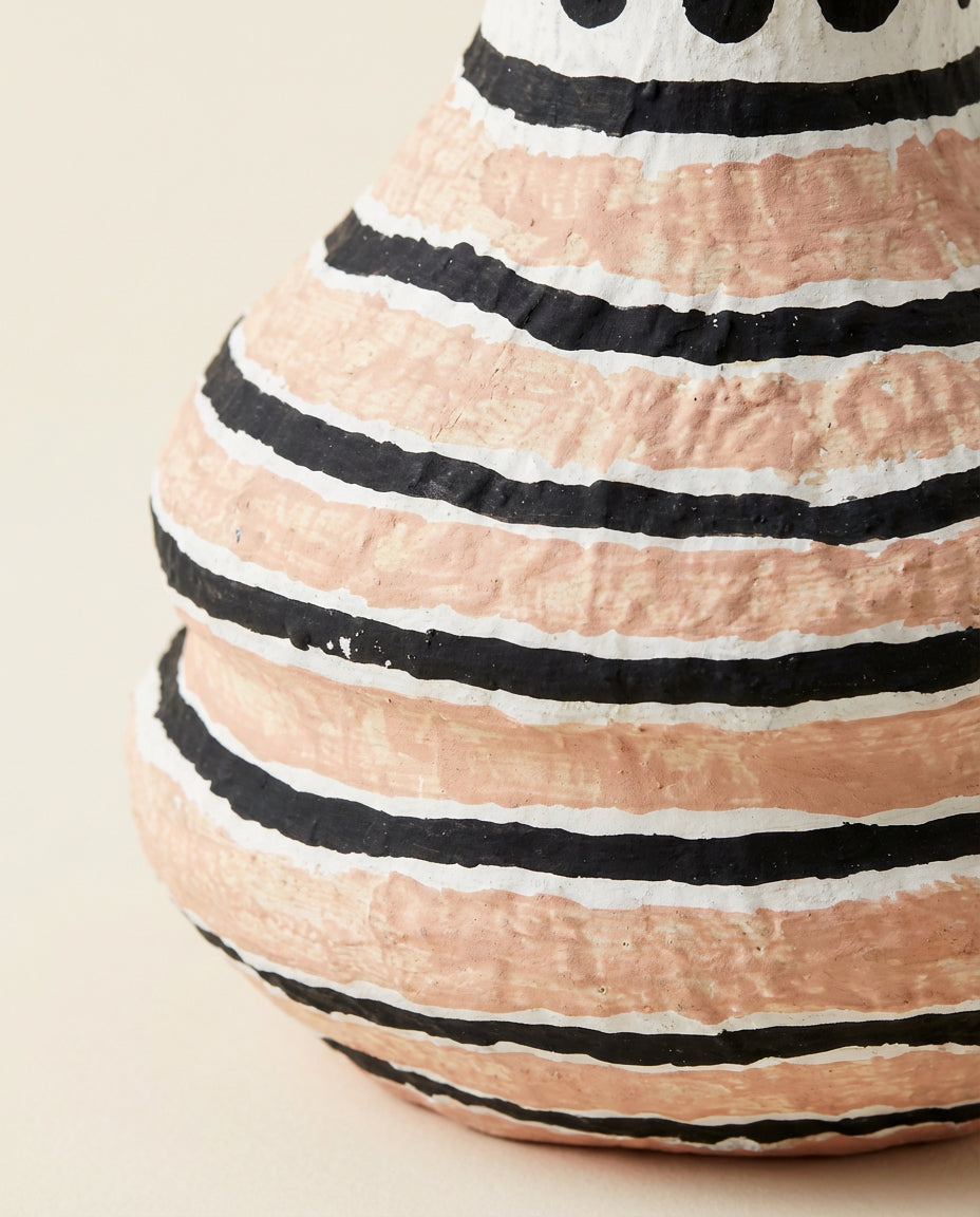 Fresco Cotton Mache Vase