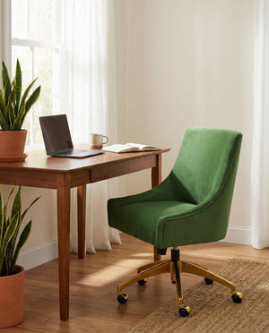 Reign Performance Velvet Office Swivel Chair