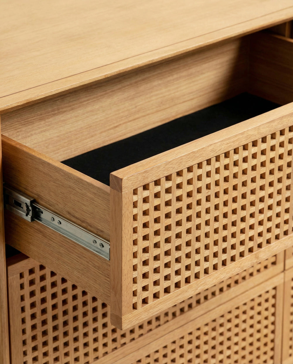 Lennox 62" Natural Wood 6-Drawer Dresser