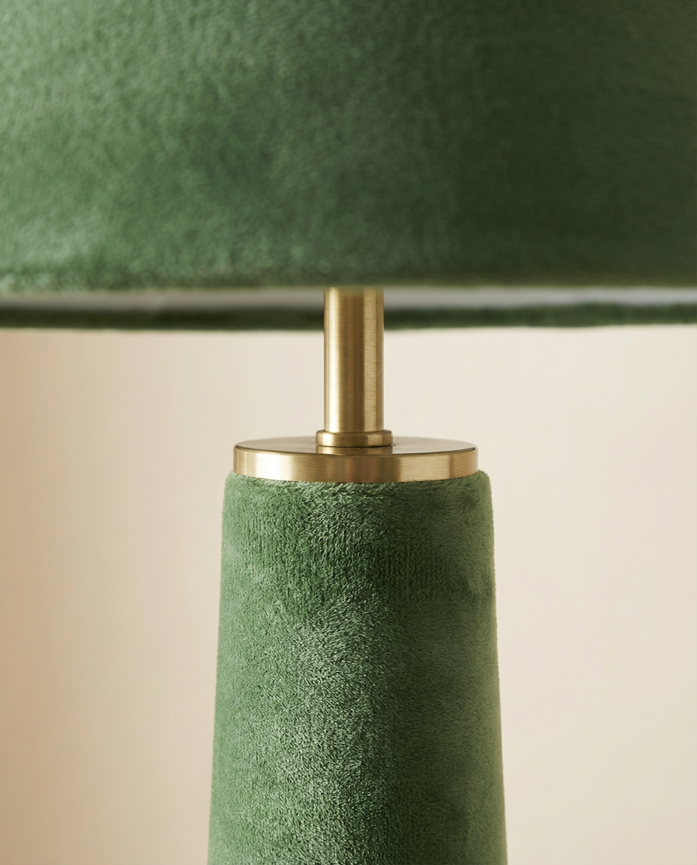 Soleil Velvet Floor Lamp Green