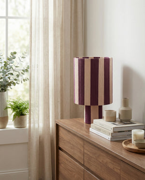 Nadia Striped Cotton Table Lamp