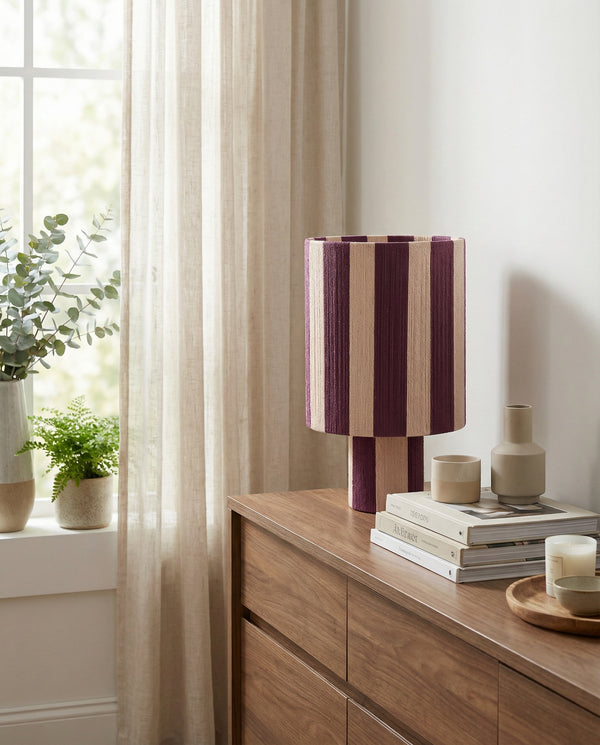Nadia Striped Cotton Table Lamp