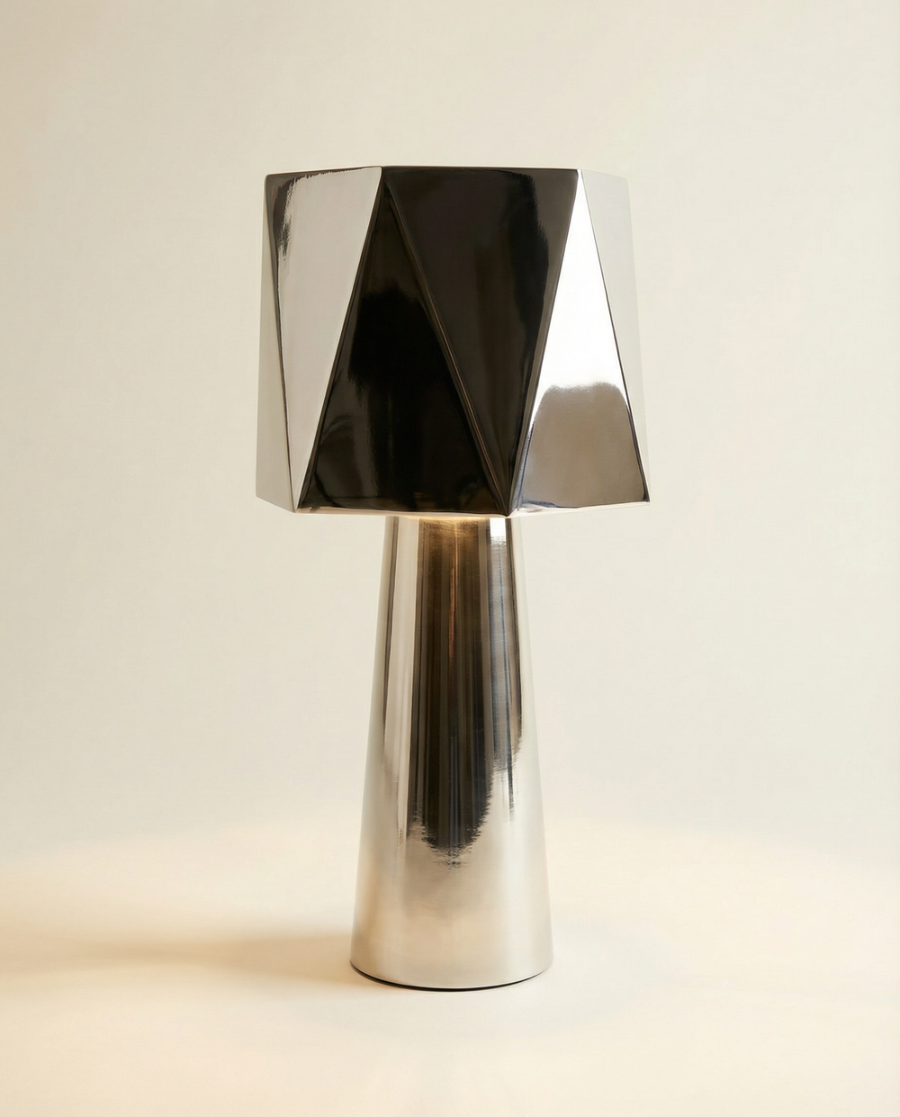 Aura Polished Nickel Table Lamp
