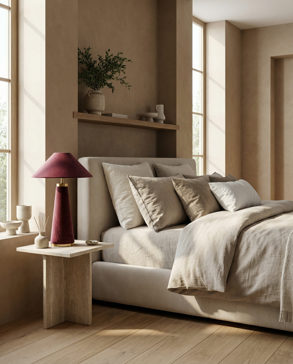 Harlow Velvet Table Lamp