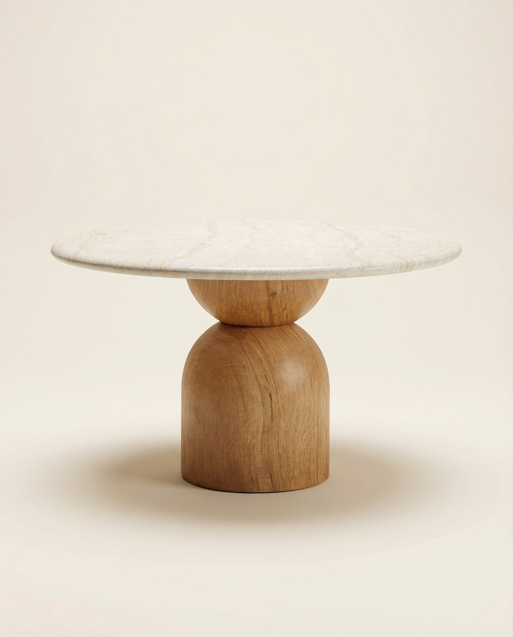 Sedona (36"-54") Faux Travertine Concrete Indoor/Outdoor Round Dining Table