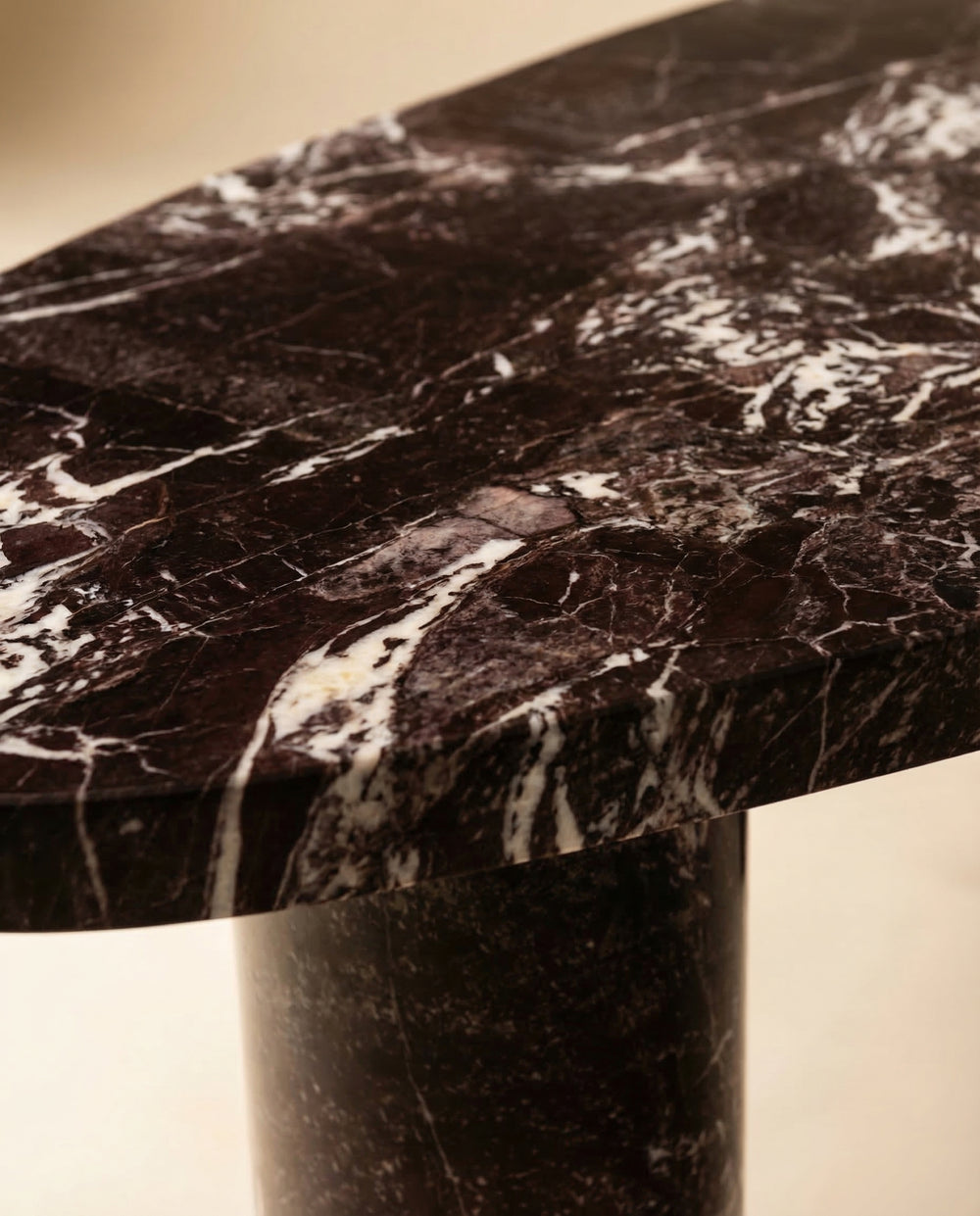 Sienna Faux Red Levanto Marble Indoor/Outdoor Coffee Table (36"-48")