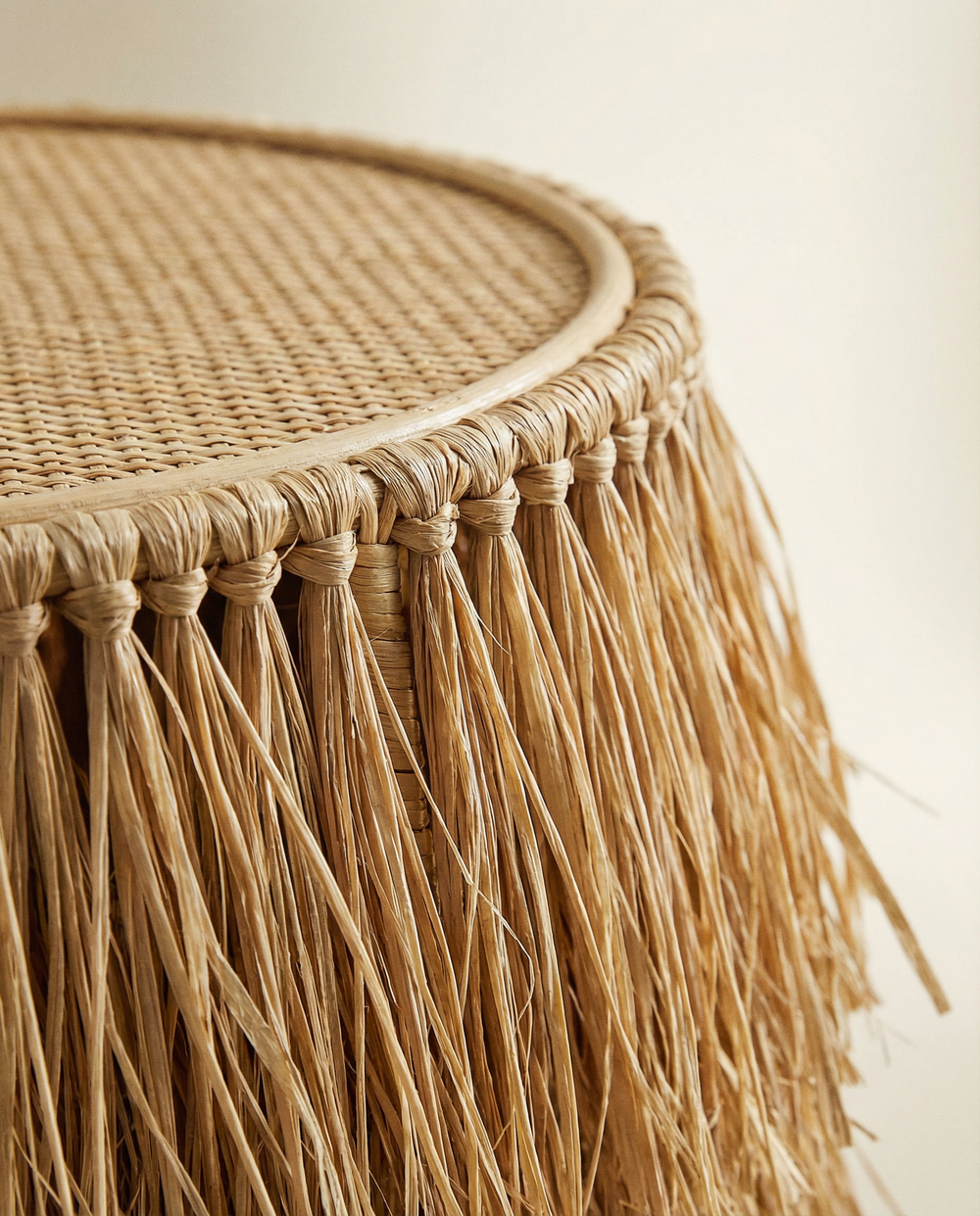 Isla Natural Rattan Round End Table