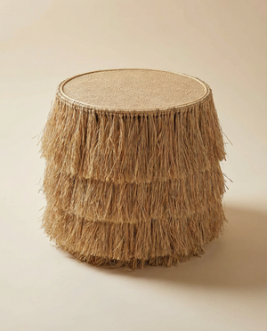 Isla Natural Rattan Round End Table