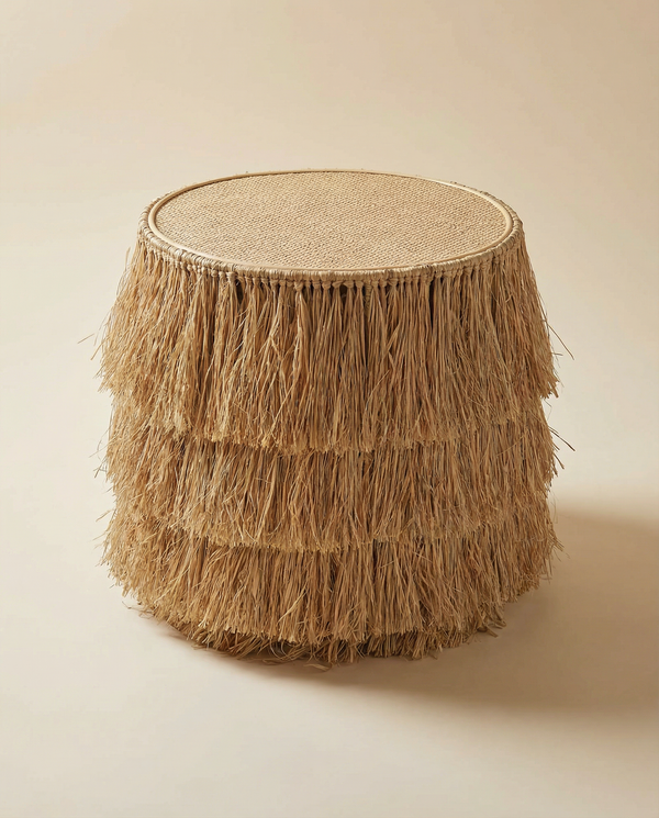 Isla Natural Rattan Round End Table