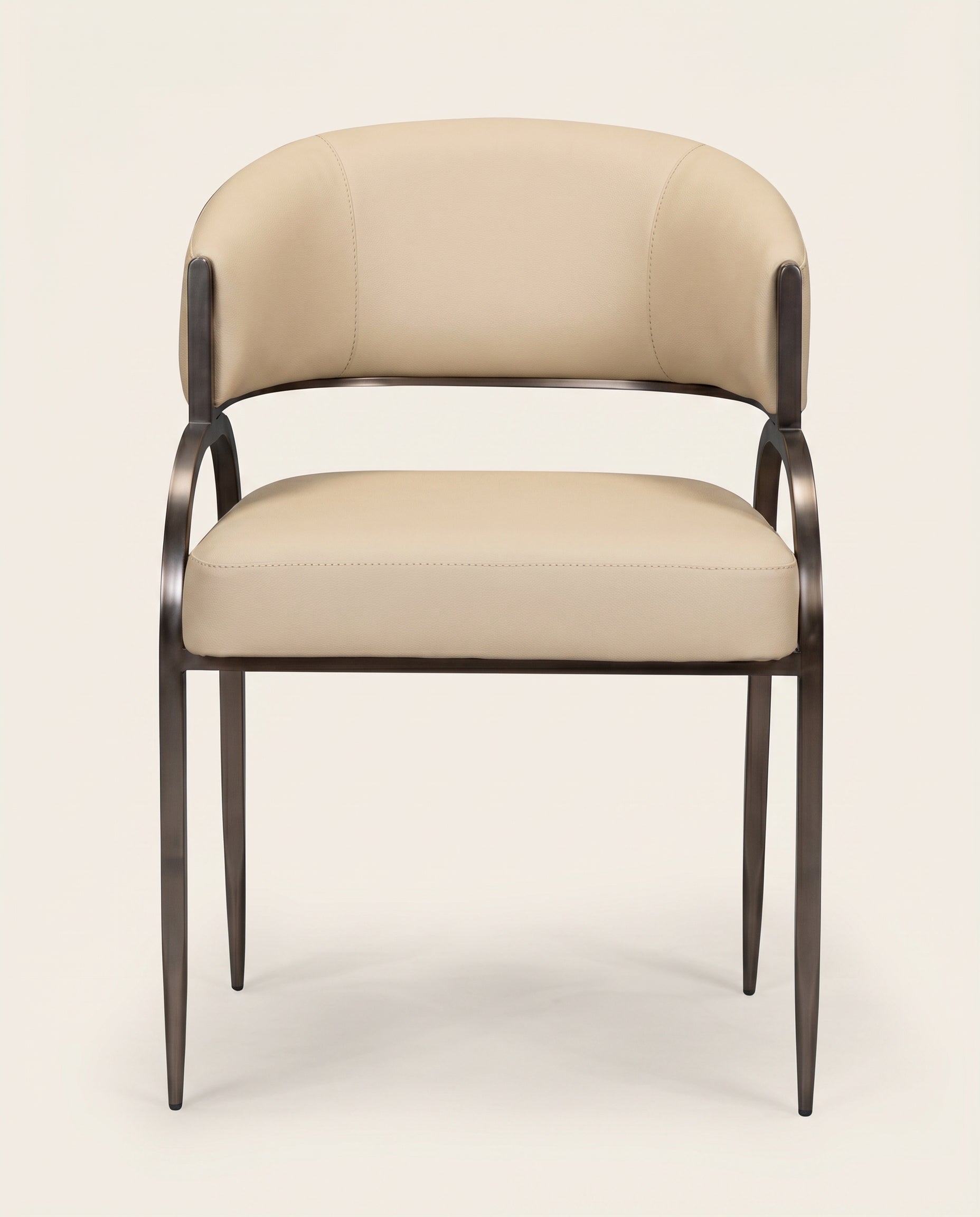 Zola Taupe Textured Boucle Dining Chair | Muse & Kin