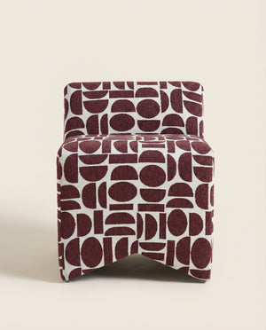 #Burgundy&WhiteGeometric