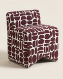 #Burgundy&WhiteGeometric