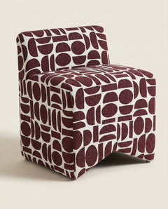 #Burgundy&WhiteGeometric