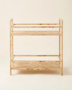 Nile 26" Natural Burl Bar Cart