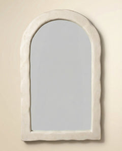 Reverie 48"X79" Cream Textured Floor Mirror