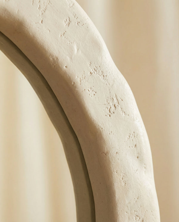 Reverie 48"X79" Cream Textured Floor Mirror