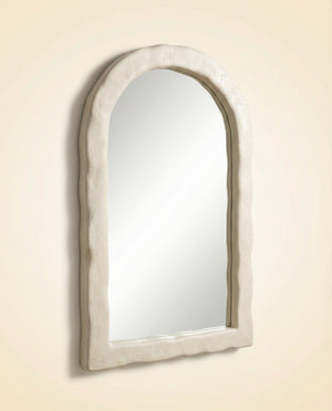 Reverie 48"X79" Cream Textured Floor Mirror