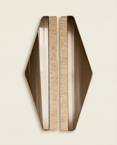 Aria Raffia Bronze Diamond Full Length Mirror