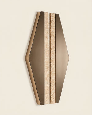 Aria Raffia Bronze Diamond Full Length Mirror