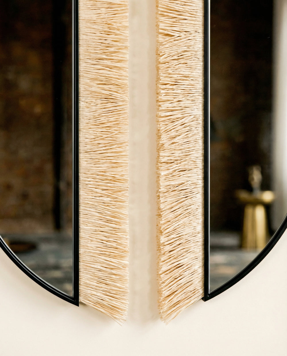 Aria Raffia Smoke Racetrack Reflected Set