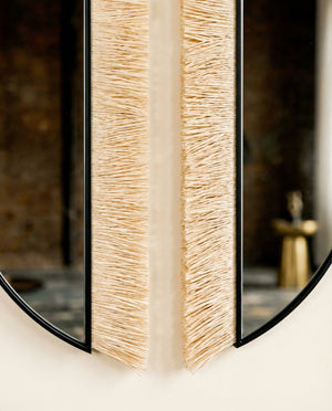 Aria Raffia Smoke Racetrack Reflected Set